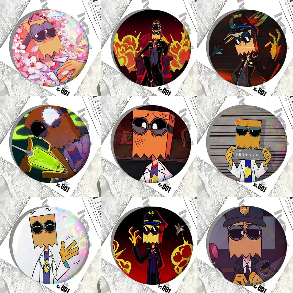 Dr. Flug Villainous Anime Round Badges Can Be Used To Decorate Clothes And Backpack Pins