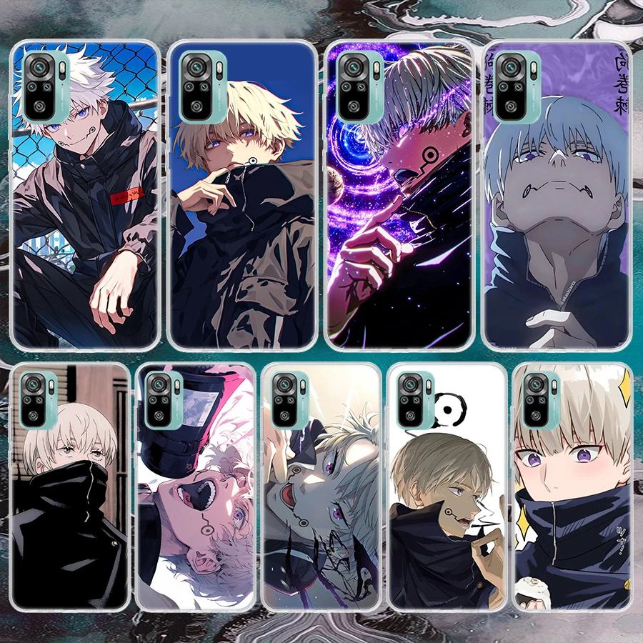 Kaisen J-Jujutsu Inumaki Toge Soft Phone Case For Xiaomi Redmi Note 14 13 12S 12 11S 11 11E Pro Plus 10S 10 9S 9 Note14 Pattern