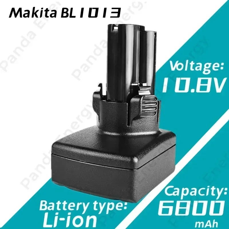 1-3Pack BL1013 10.8V-12V 6800mAh Li-Ion Battery Replacement for Makita Compatible with Models BL1013 BL1014 194550-6 194551-4 19