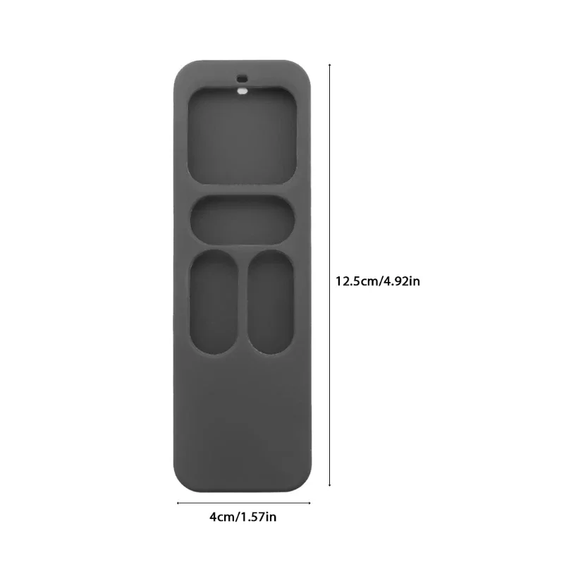 Silicone Protective Case Cover for -Apple TV -4th Generation 4K Siri Remote Control Shockproof Shell Skin Sleeve