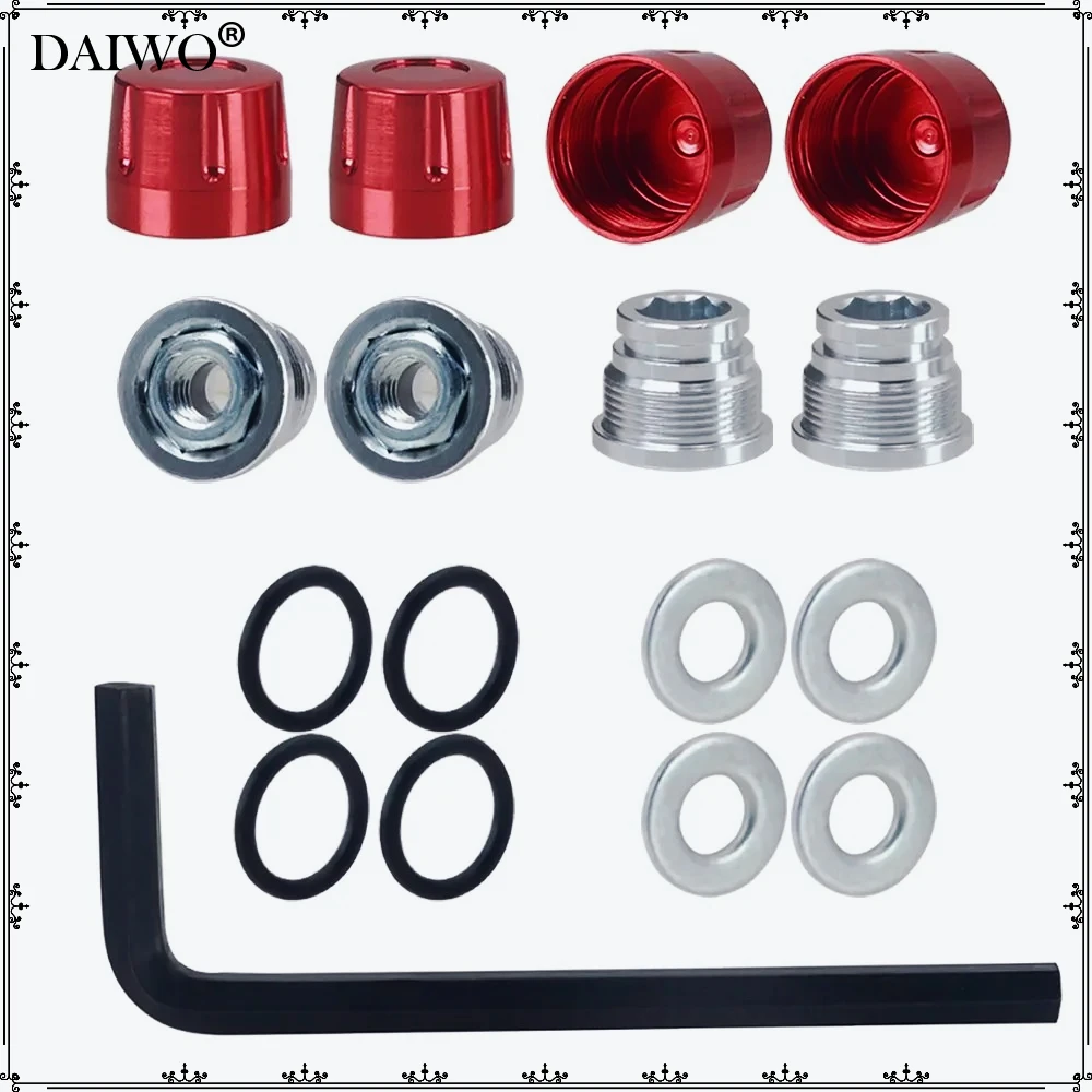 M4 Nut Wheel Rim Center Cap Upgrade for 1/10 Rc Crawler Car Trx4 Trx6 Axial Scx10 90046 Redcat Tamiya Mst D90 Yikong