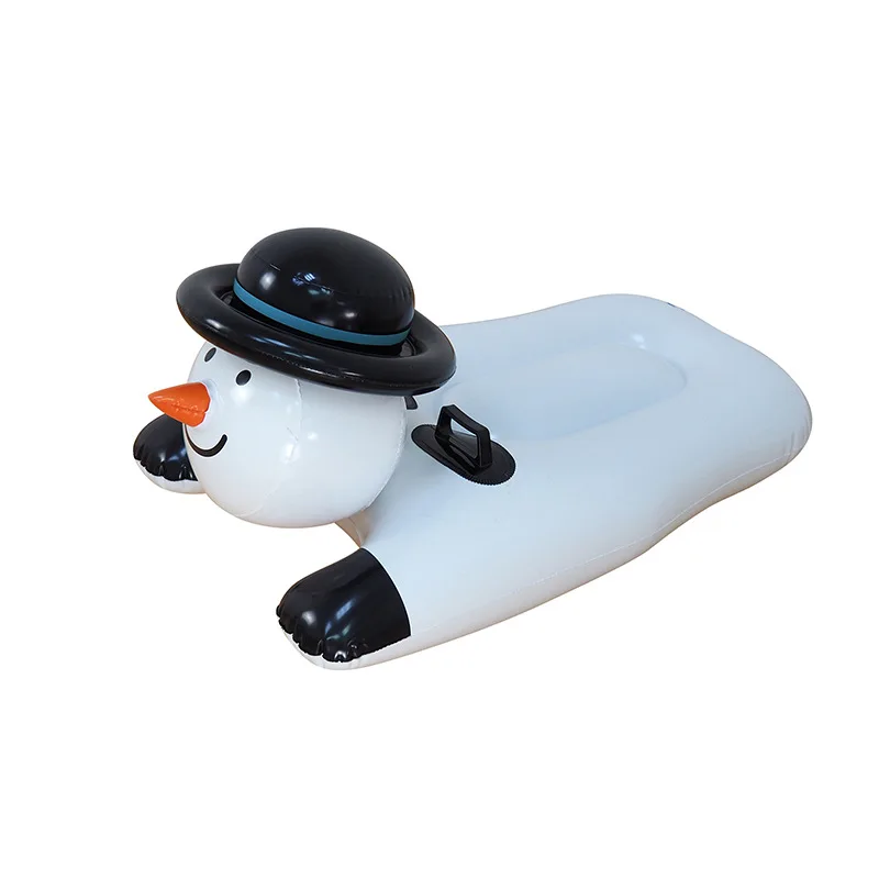 

PVC Cold and Wear-resistant Winter Inflatable Snowboard, Snowman Ski Ring Winter Outdoor Sleigh Winter