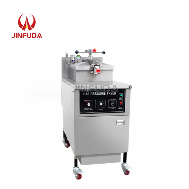Vertical 30l Electric Control Commercial Deep Chicken Fryer With Oil Filter Cart