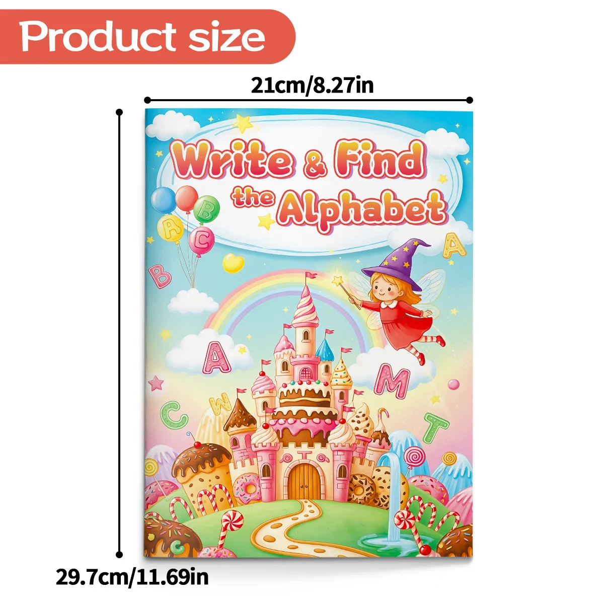 Write and Find the Alphabet Activity Book for Kids Workbook to Practice ABC Writing Letter Recognition and Early Learning Skills