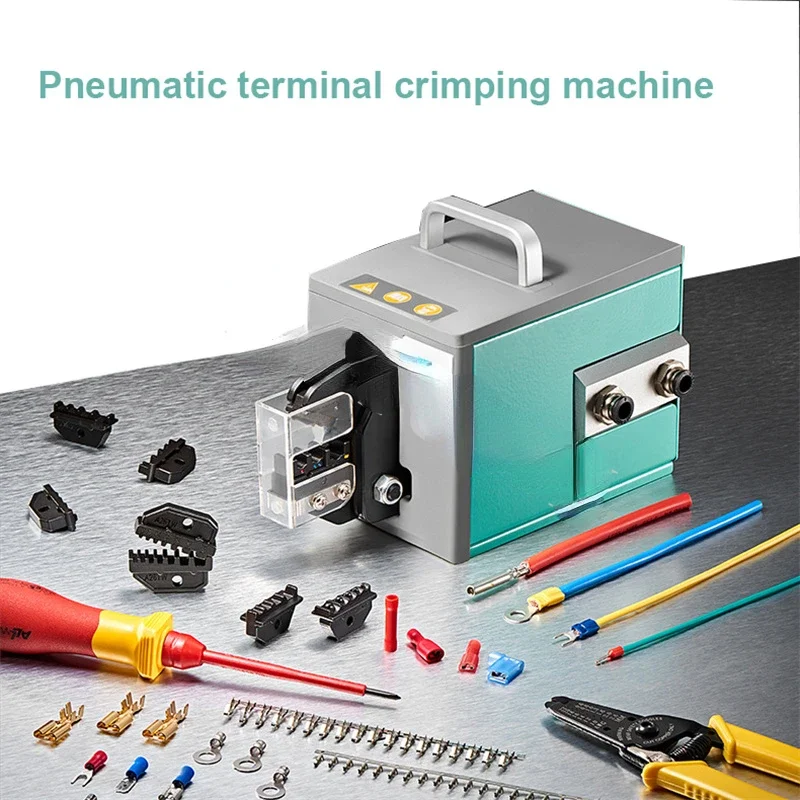 Pneumatic Terminal Crimping Machine GNQ-10A Aviation Pin Crimping Tool Cold Press Positioning Crimping Pliers 0.5-16mm2