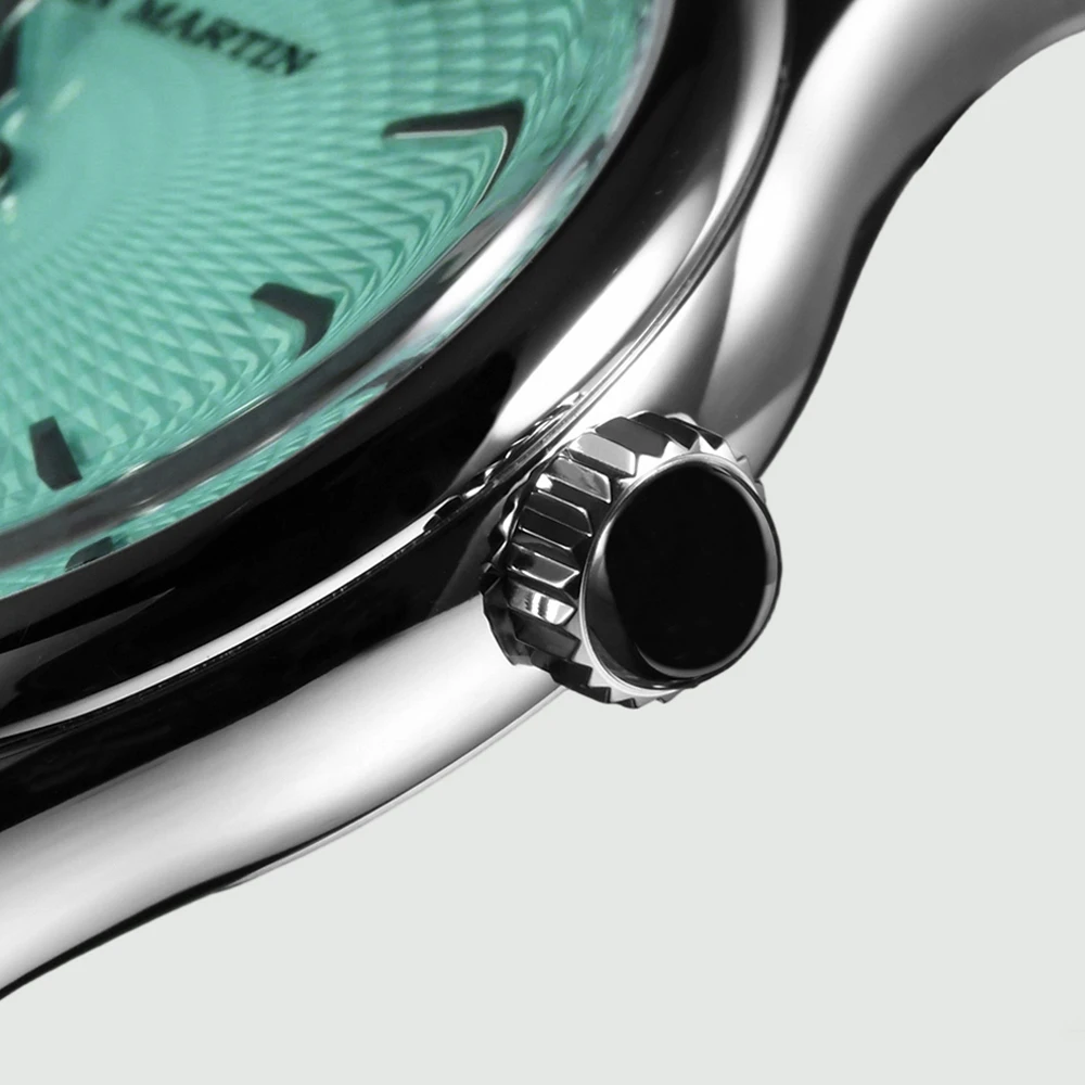 San Martin 37mm Dress Men Watch ST1812 Automatic Movement Luxury Steel Mechanical Watches Couple Gifts Waterproof 10Bar SN0110