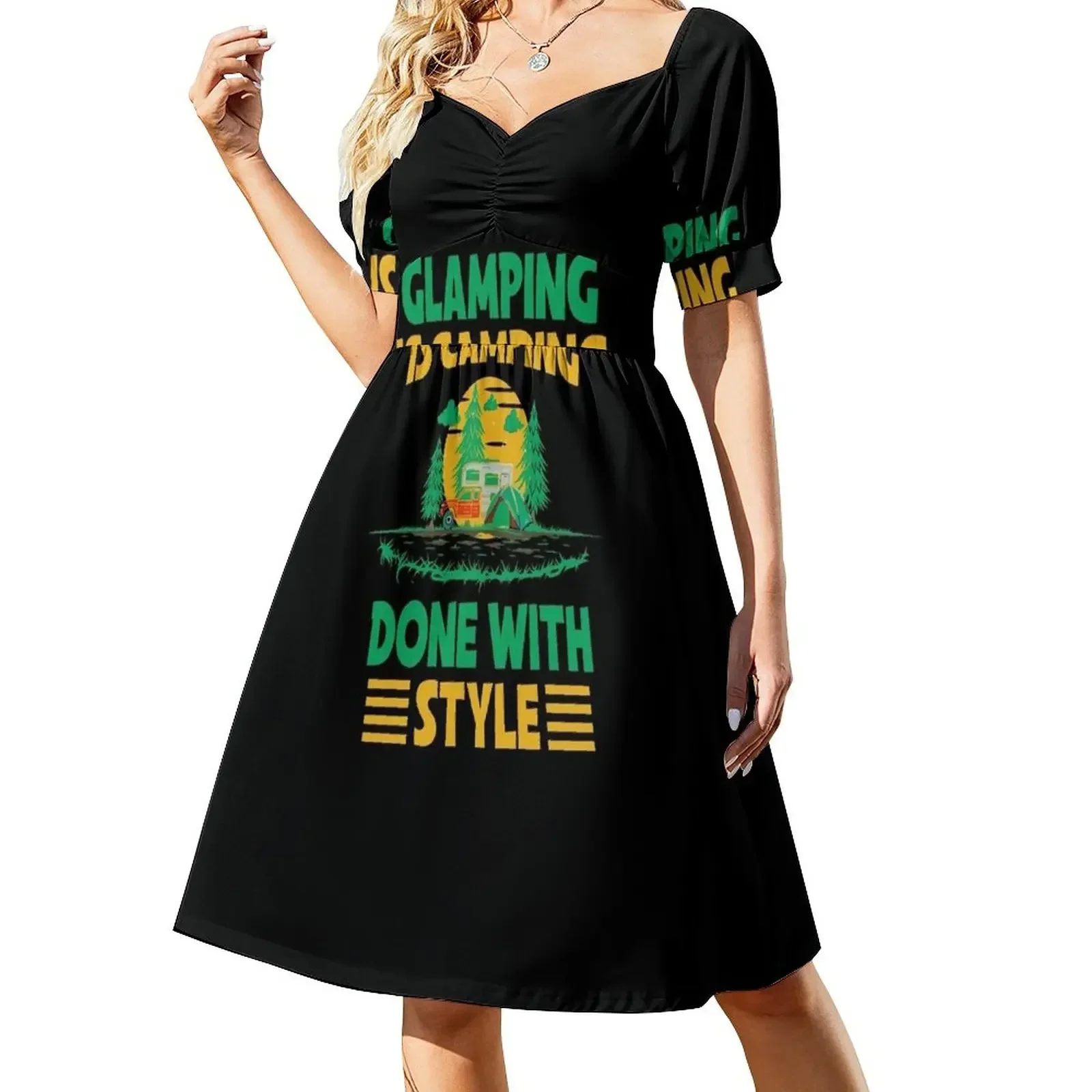 

Glamping is camping done with style Sleeveless Dress Dresses Casual dresses dresses summer Dress woman Dress