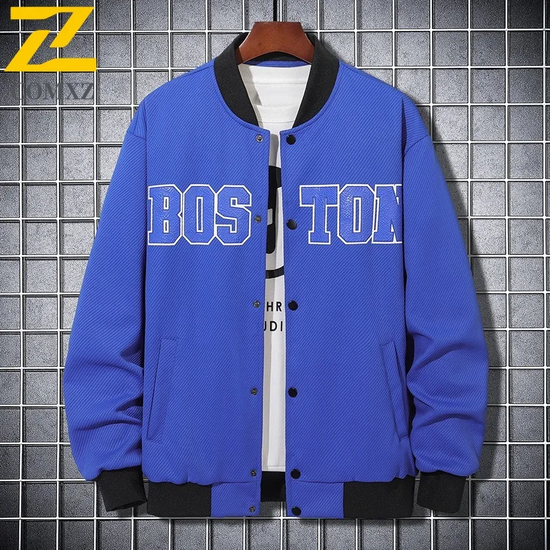 

Осенняя удобная бейсбольная куртка для мужчин, жаккардовая вязаная легкая повседневная куртка большого размера с заниженными плечами, современная уличная верхняя одежда