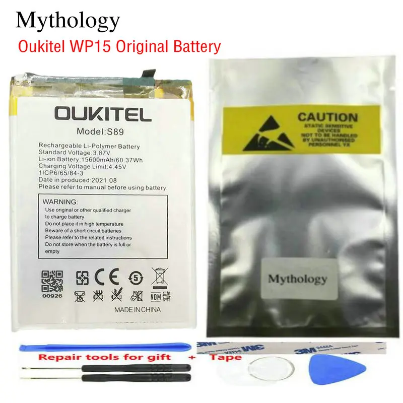 

Battery for Oukitel WP15 Original Bateria 15600mAh 6.5" Smartphone Accessories