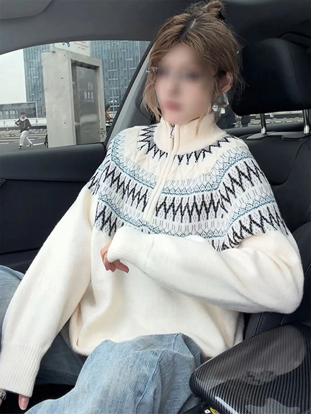 

ZunKun Men's Faionable Knitted Sweater Zipper f High Collar Casual Sle Warm Thi Autumn Winter Outerwear