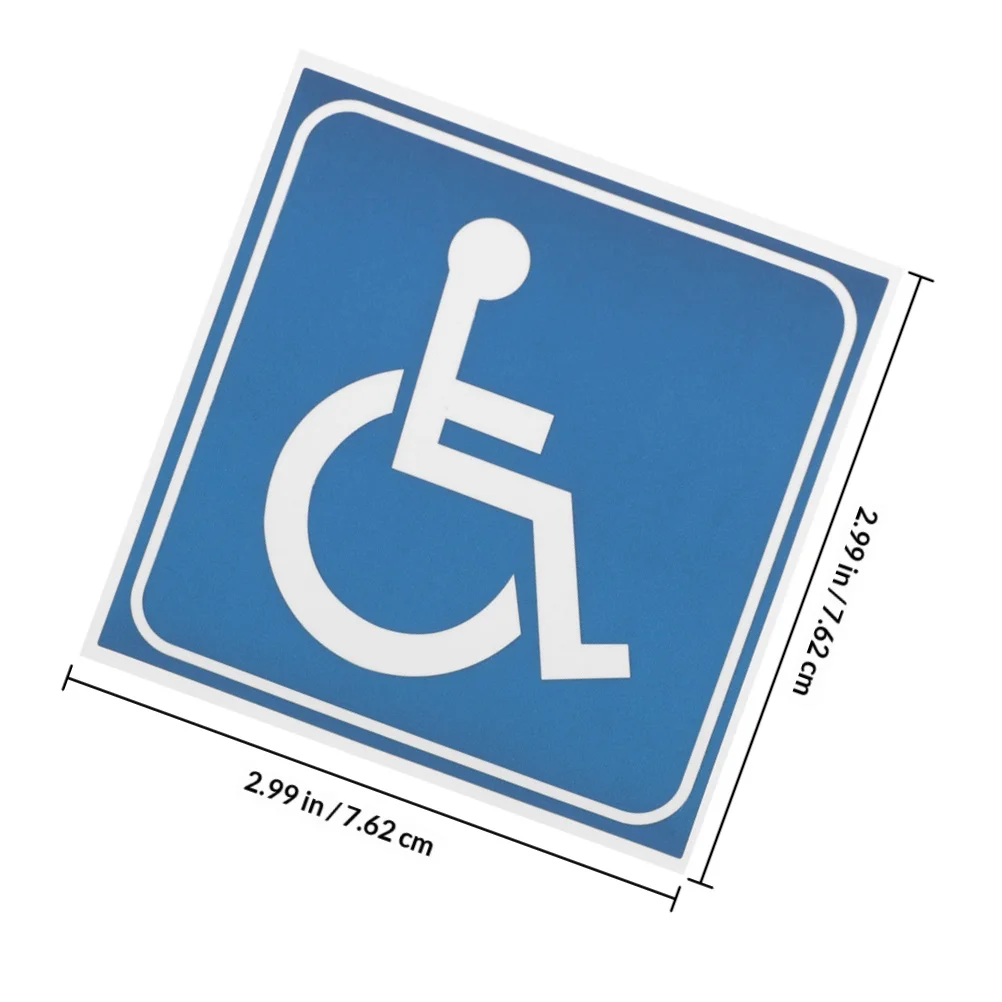15Pcs Disabled Wheelchair Stickers Weatherproof Long-Lasting Adhesive Symbol for Car Window Door Accessibility Sign Decal