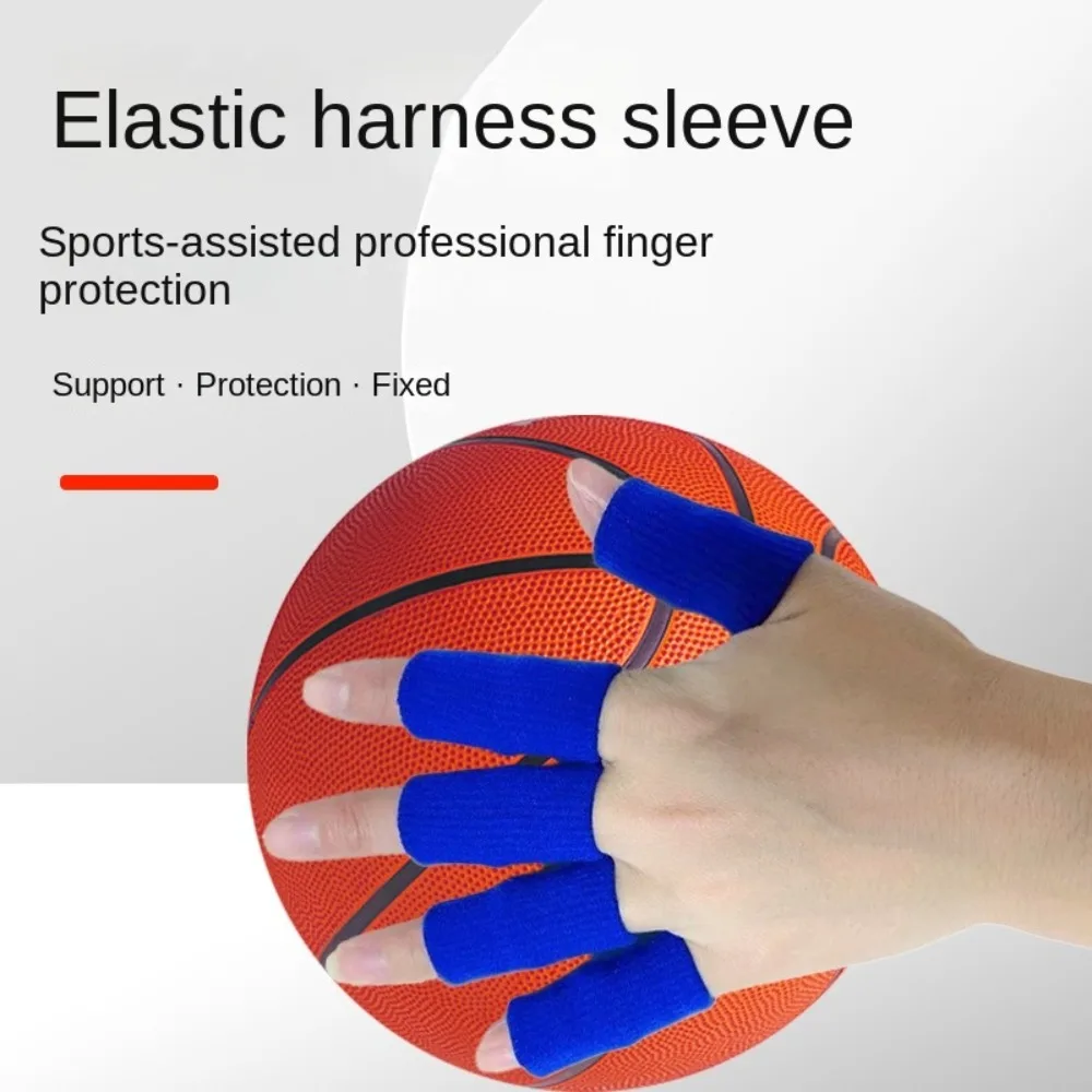

10pcs Finger Sleeves Support Thumb Splint Brace For Arthritis Elastic Finger Tape For Basketball Tennis Baseball Volleyball