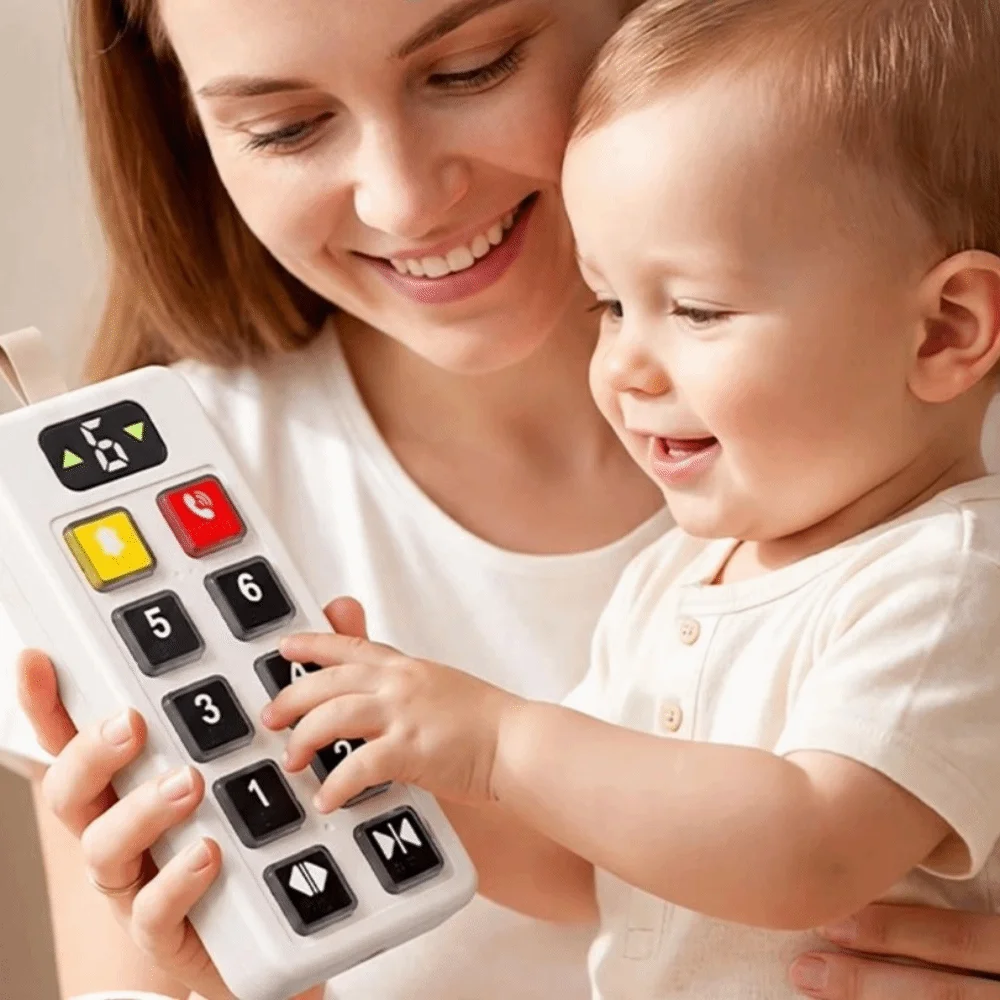Educational Button Numbers Elevator Toy with Light Sound Numbers Design Button Sensory Board Sensory Board Button Panel view 5