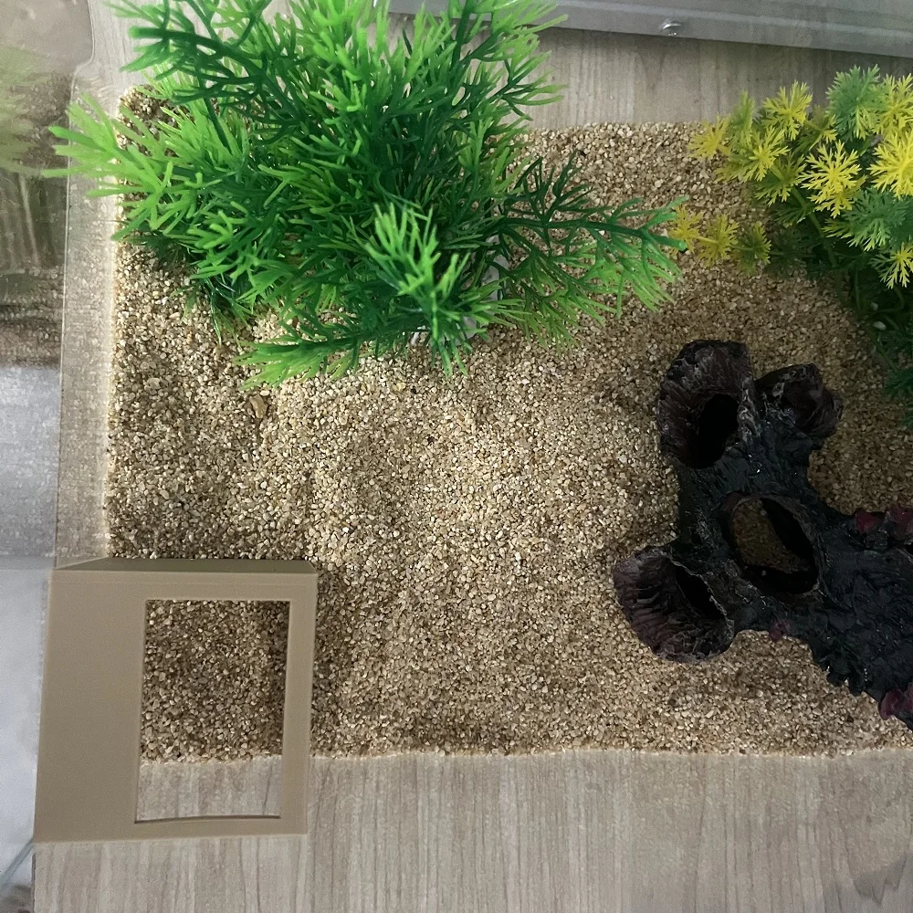 Aquarium cave Fish tank underground hiding cave For Aquatic Pets To Breed, Play AndRest Fish Tank Ornaments