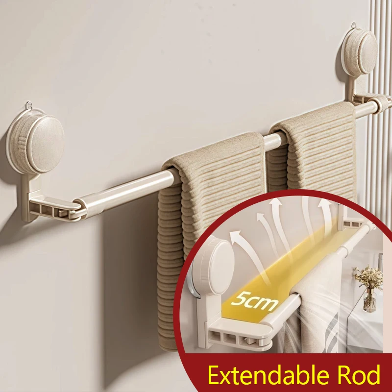 

Выдвижной стержень для ванной комнаты, крючок на присоске, сушилка для одежды, прачечная, ванная комната, кухонный крючок без сверления