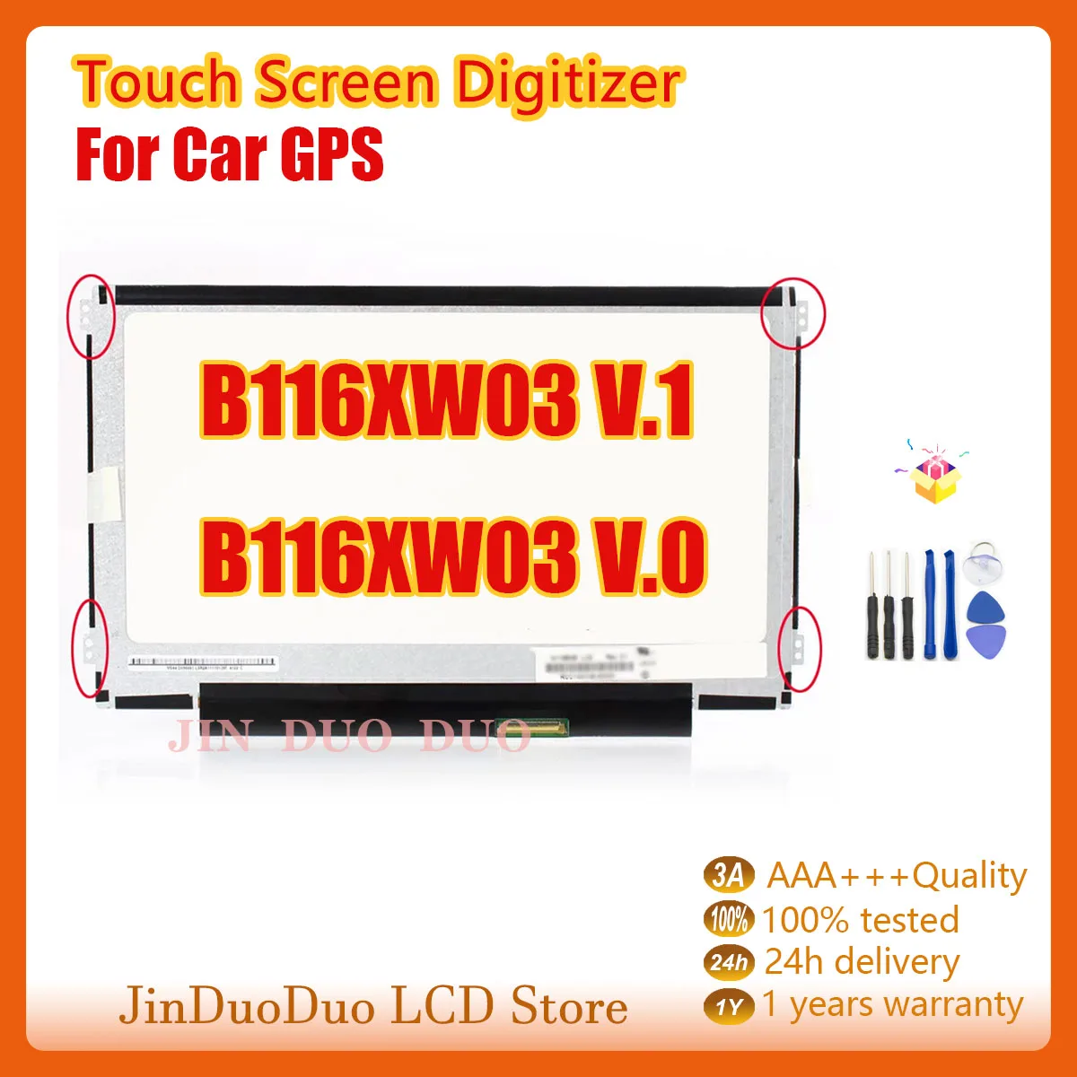 

11.6"Original For B116XW03 V.1 B116XW03 V.0 LCD Display Digitizer For N116BGE-L32 -L42 N116BGE-L41 LP116WH2 HD 1366*768 40 Pin