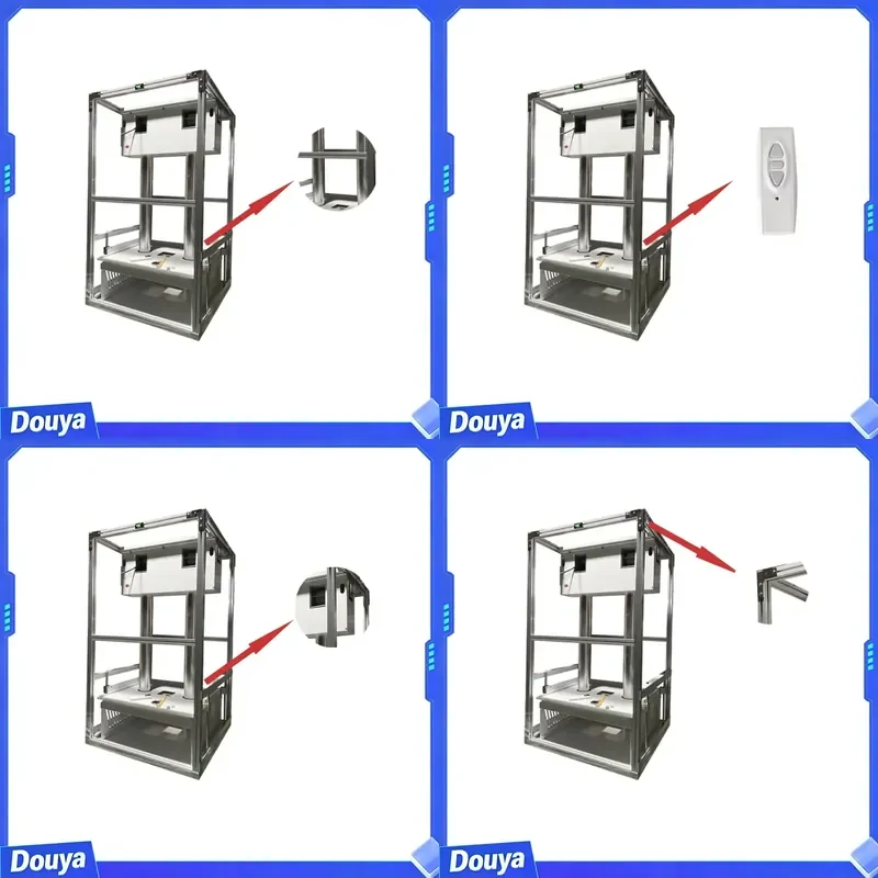 Factory Aluminium LED Screen Camera Drop Down Motorized Projector Lift Hanger Hidden Ceiling Mount with Remote Control