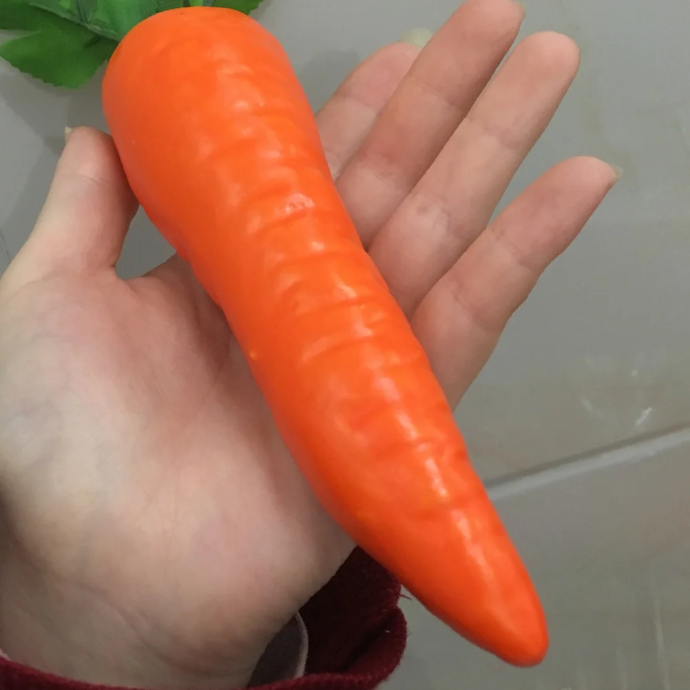 Simulation Carrot Fruits Artificial Lifelike Fake Vegetables Model Home Improvement Craft Jewelry Kitchen Photography Props