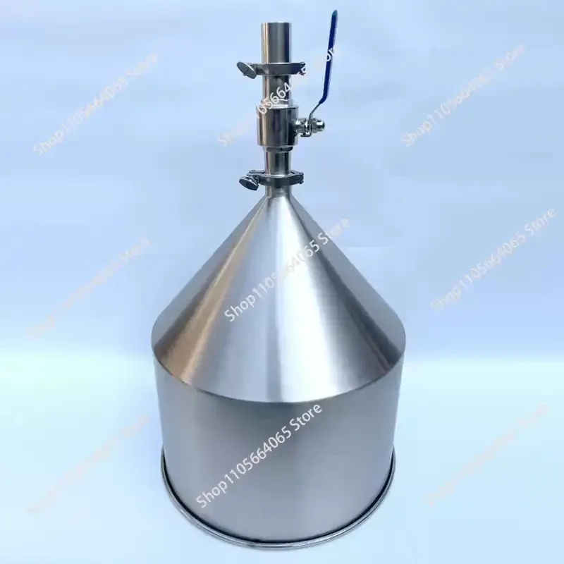 Extra large diameter funnel with control switch ball valve liquid powder filling blood sausage plus hopper shelf chili sauce