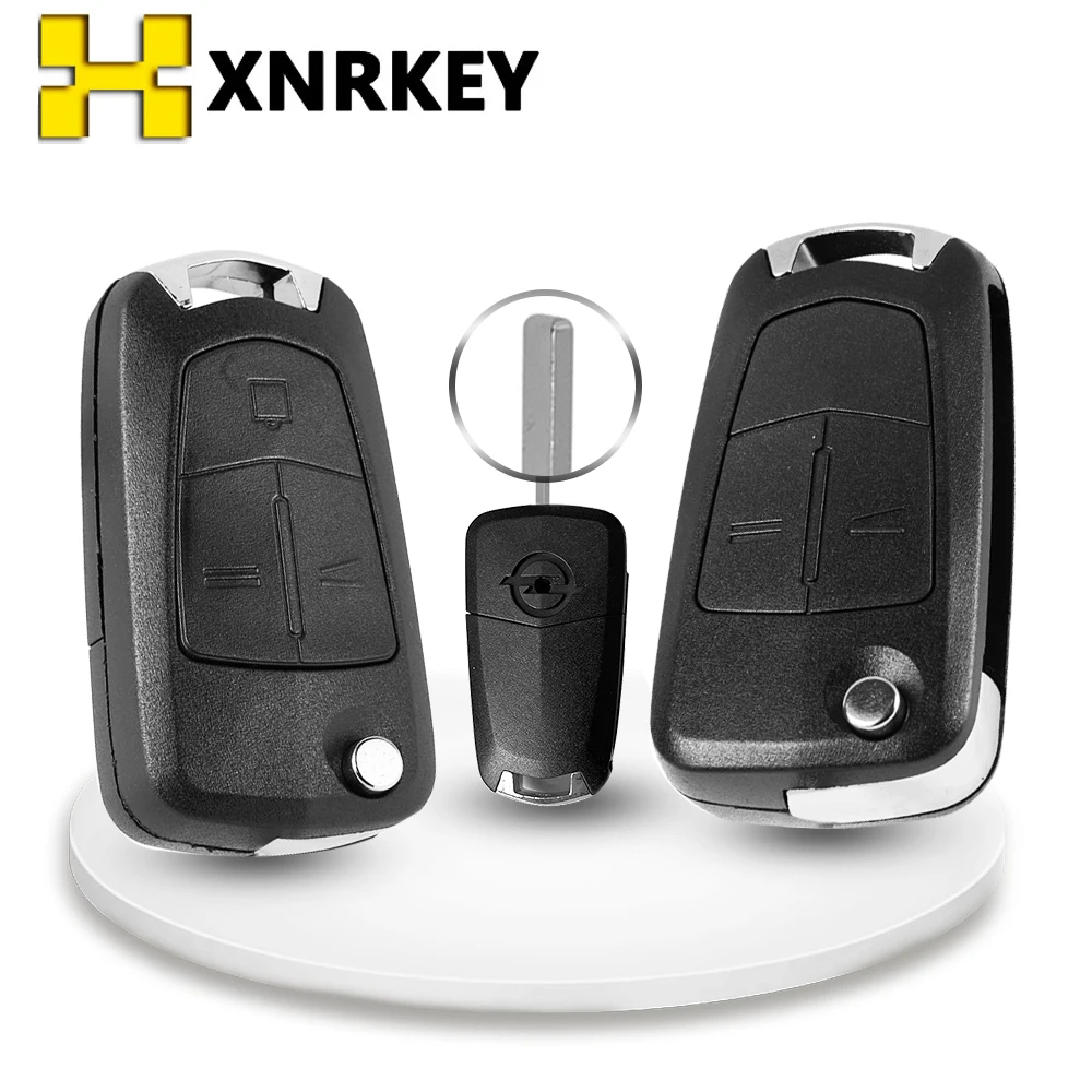 

XNRKEY Flip Remote Car Key Cover Case Shell for Vauxhall Opel Astra H Corsa D Vectra B C Mokka G Zafira Vectra Signum