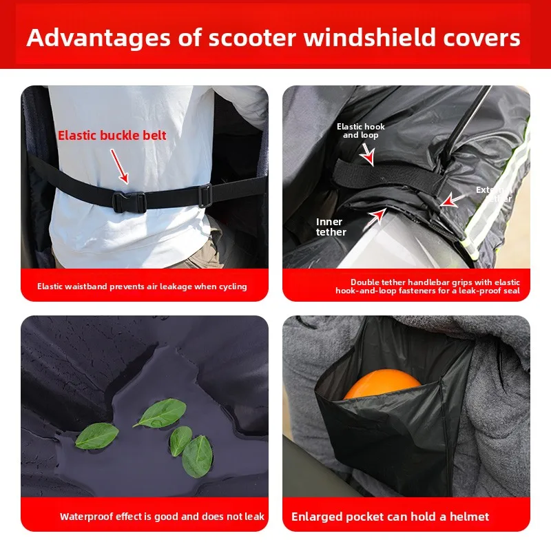 دراجة نارية الدراجات البخارية غطاء الزجاج الأمامي الباردة واقية الساق الركبة بطانية رشاقته دفئا مقاوم للماء يندبروف الشتاء لحاف الركبة الخصر الساق #4