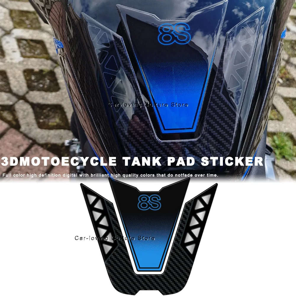 Waterproof Protective Sticker Motorcycle Protection Tank Pad Sticker 3D Epoxy Resin Sticker For GSX 8s 2023