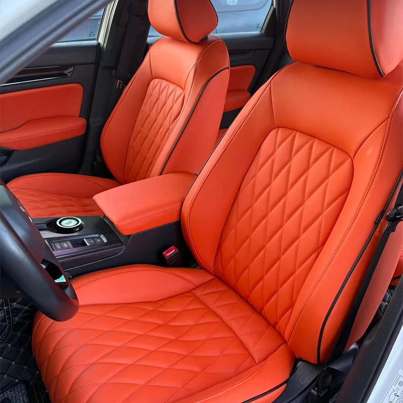 

Чехлы на сиденья для Honda Civic, полный комплект на 2 ряда и 5 мест, из высококачественной кожи, водонепроницаемые, износостойкие