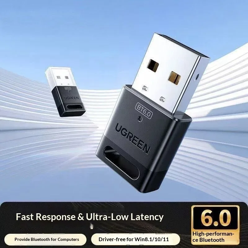 UGREEN 75073 Bluetooth 6.0 USB Adapter for PC Desktop Laptop Wireless Headphones Keyboard Mouse Windows 11.