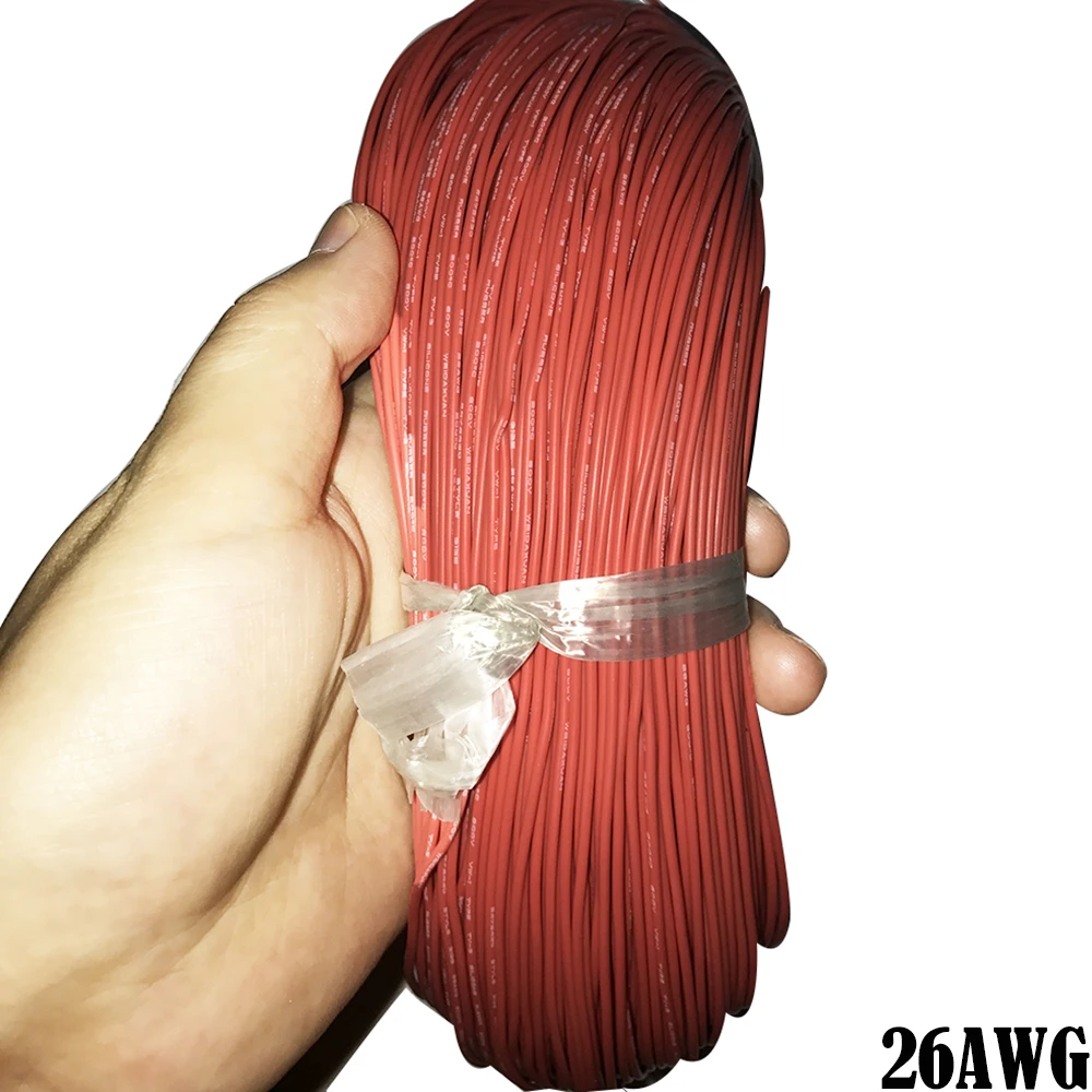 305m/Lot Silicone Line High Temperature Resistant Silicone Wire Super Soft 22awg 24awg 26awg Soft High Temperature Resistant