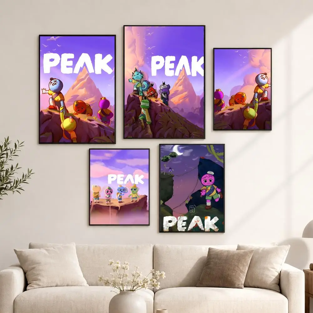 Video Game P-Peak Poster Decorative Wall Art Stickers Mural For Home Living Room Hallway Decor Gift