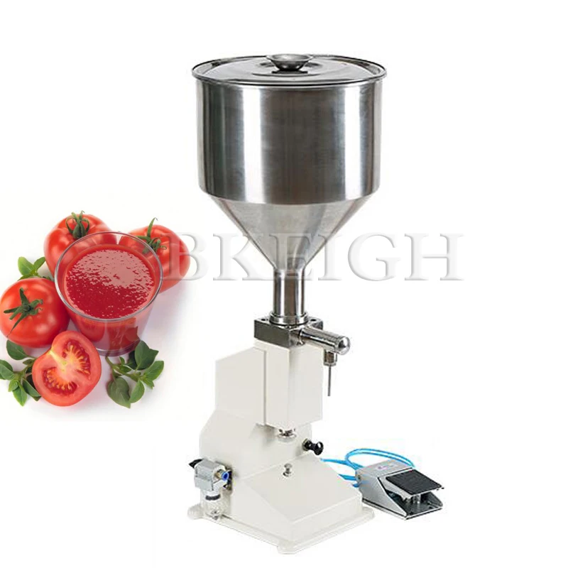 Semi Automatic 10-100Ml 5-50Ml Pneumatic Foot Filling Machine Cosmetic Cream Liquid Filling Machine