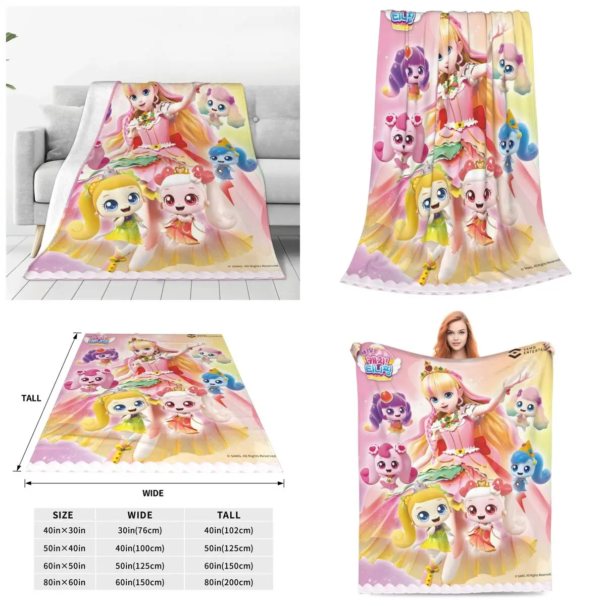 Catch-T-Tiniping Blanket Sofa Bedroom Bed Home Office Nap Blanket Car Travel Picnic Blankets Gift