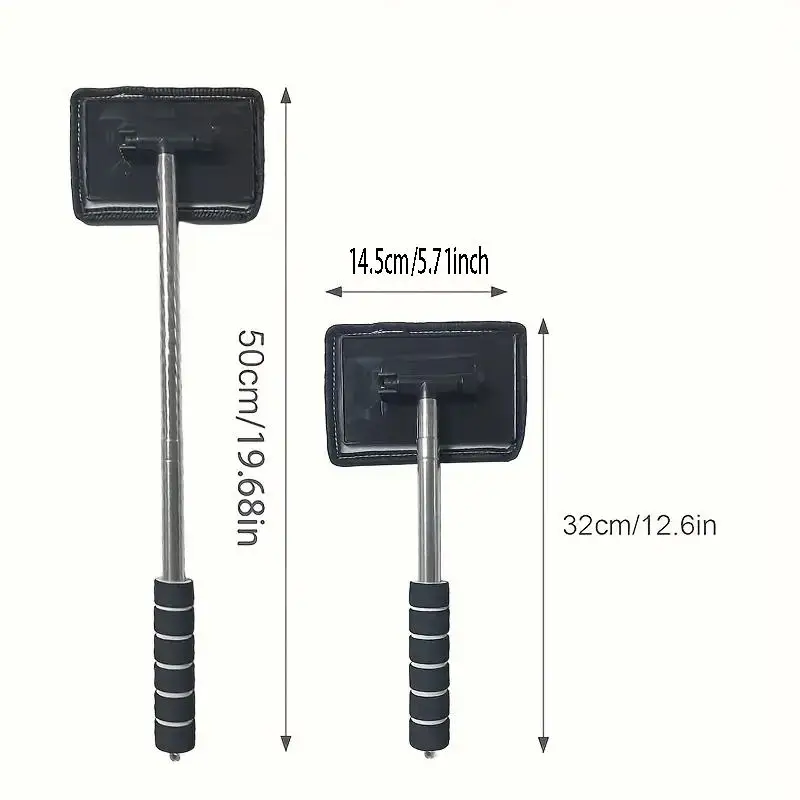 Car Front Windshield Defogging Brush Telescopic Long handle Car Household Glass Clean Brushes Dust Remover Tool