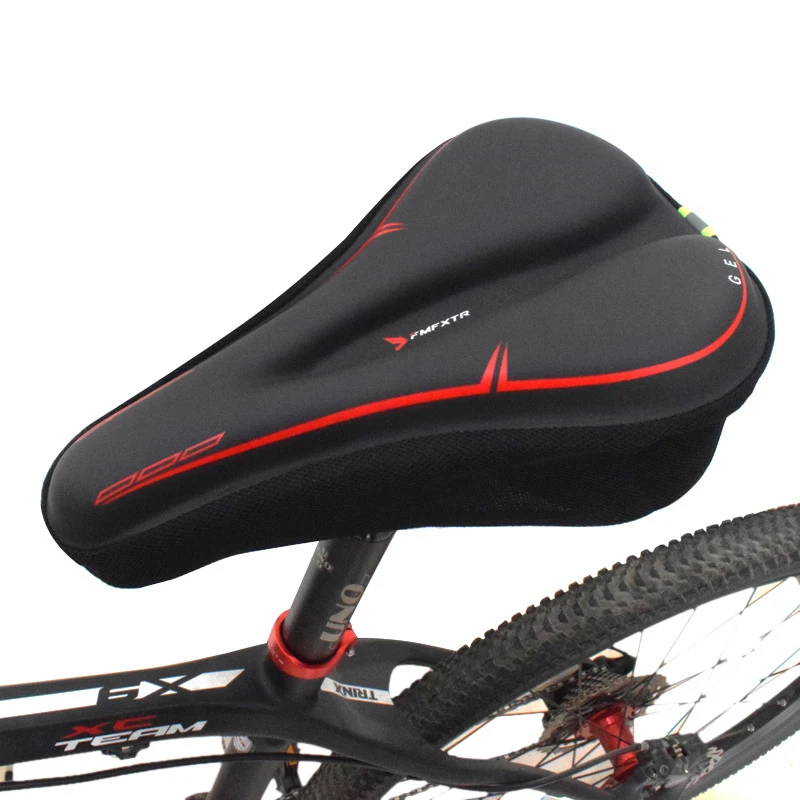 Bicycle Cushion Cover Thickened Silicone Soft Seat Cushion Mountain Bike Super Soft Seat Cover Seat