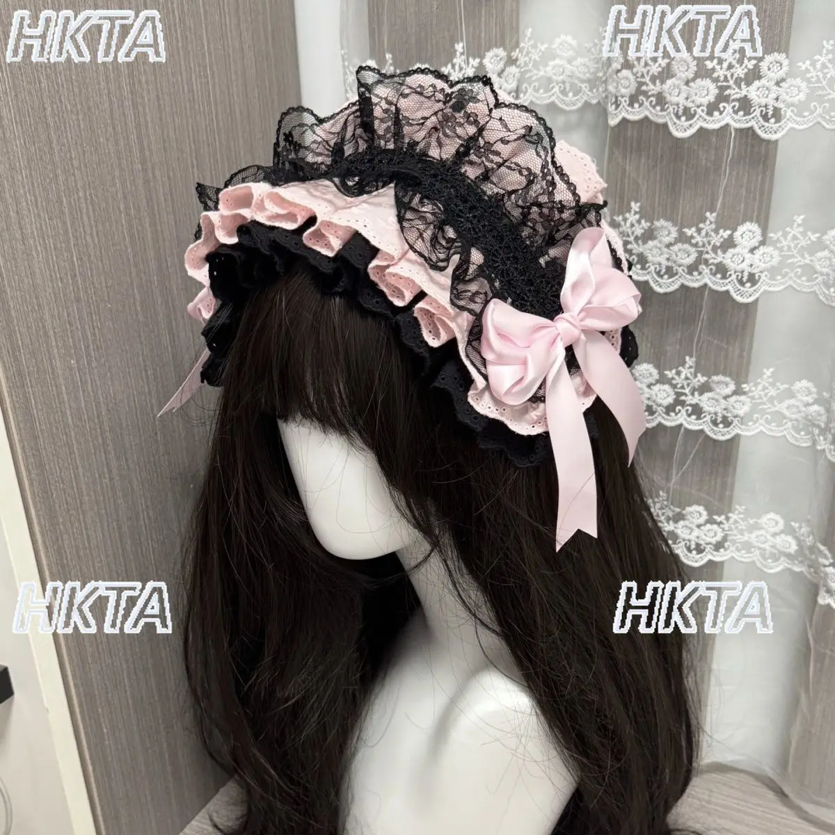 Original Lolita French Elegant Headband Lolita Sweet Soft Girl Hairpin Clips Lace Headwear Lolita Cos Y2K Girls Hair Accessories