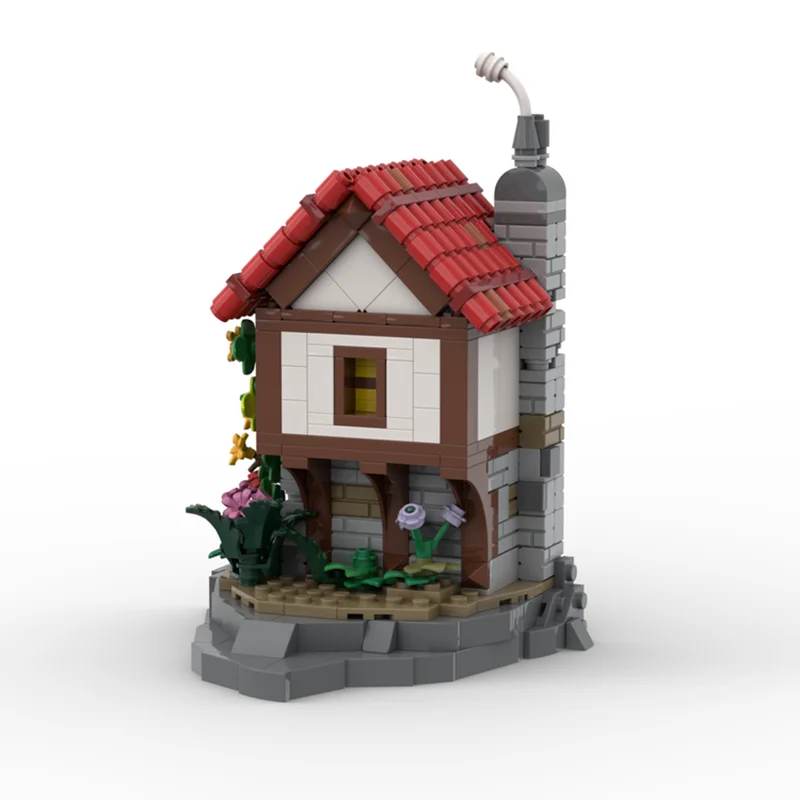 Modulair stadsgebouwmodel Moc-bouwstenen Modulair bij het einde van het boek Technologieblokken Kerstmis DIY-speelgoed Constructiegeschenken