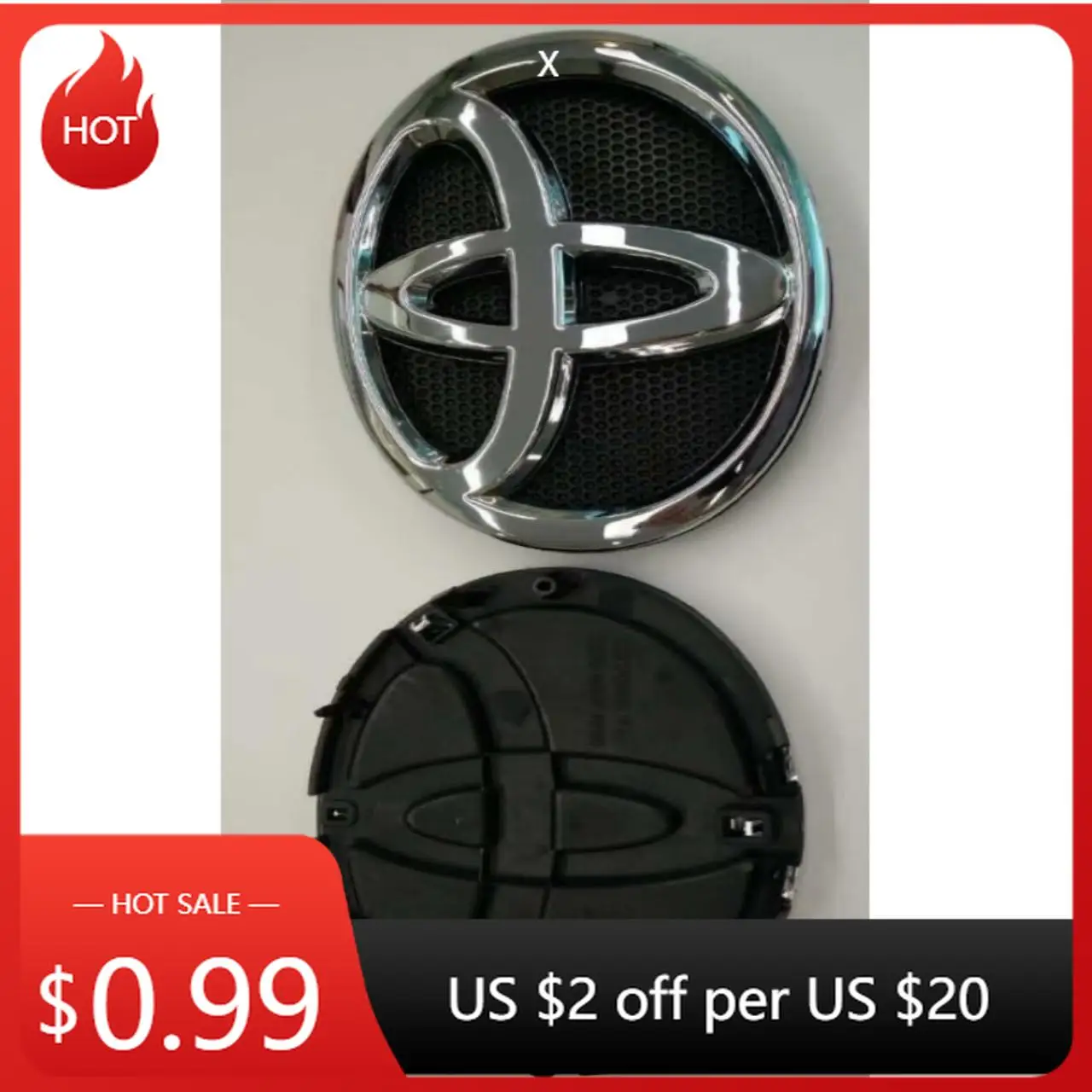 

Для Toyota 2026 горячие колпаки ступицы, сменная эмблема передней решетки 190x130 мм для Toyota Hilux Revo-подходит для OEM 75310-0K010/0K040/0K060/