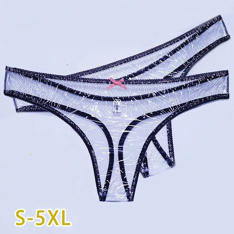 

Transparent Men Sexy PVC Thong Low Waist Women See-Through Soft Silent Plastic T-back Leak Proof Briefs Couple Erotic Panties