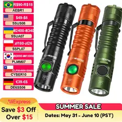 Wurkkos FC11C Flashlight Nippon Chemical 519A Mountaineering Edition 18650 Battery Max Output 1200 Lm USB-C Charging Daily Carry