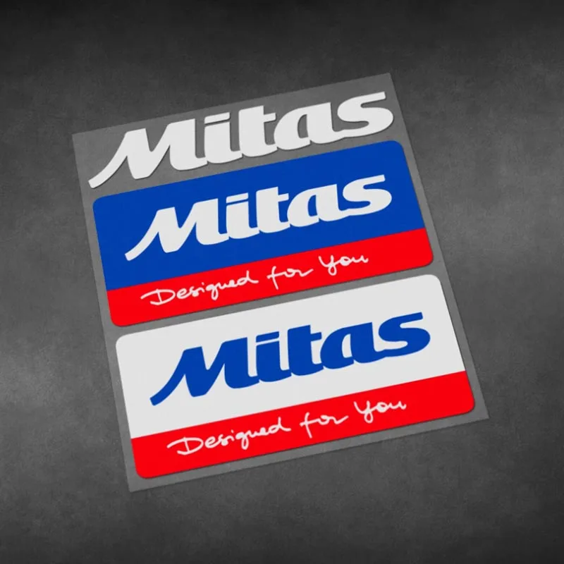 

2Pcs Motorcycle Car Sponsor Stickers Tire Decoration Decals Car Body Windshield Waterproof Reflective Sticker Vinyl Material