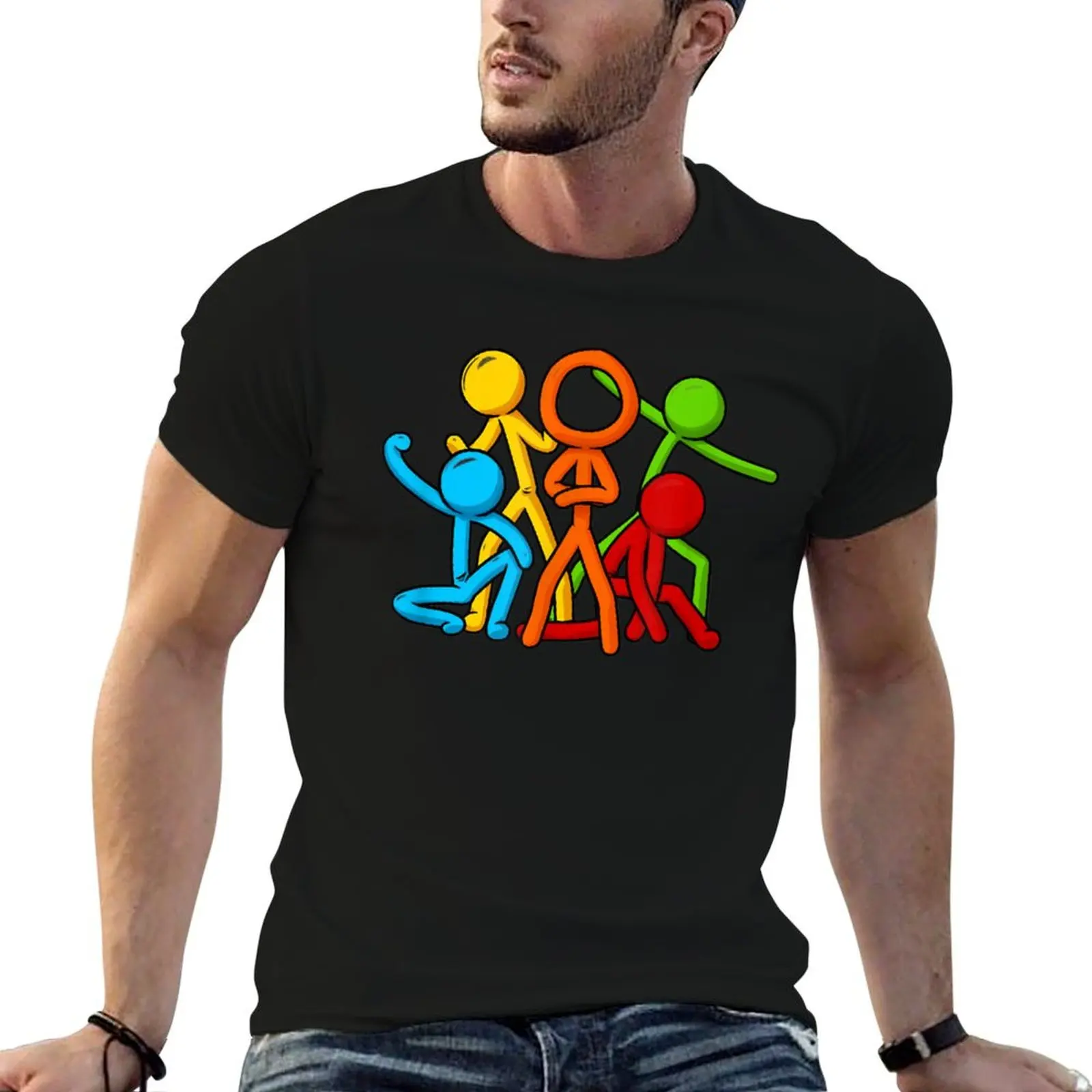 Camiseta Alan Animation Becker masculina, camisetas de algodão, camisetas de anime, camisetas oversize para homem, camisetas gráficas