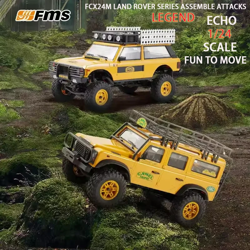 FMS 1:24 FCX24M Land Rover Camel Trophy Edition RTR 4WD off-road vehicle Defender 90 110 Range Rover Discovery RC Car gifts