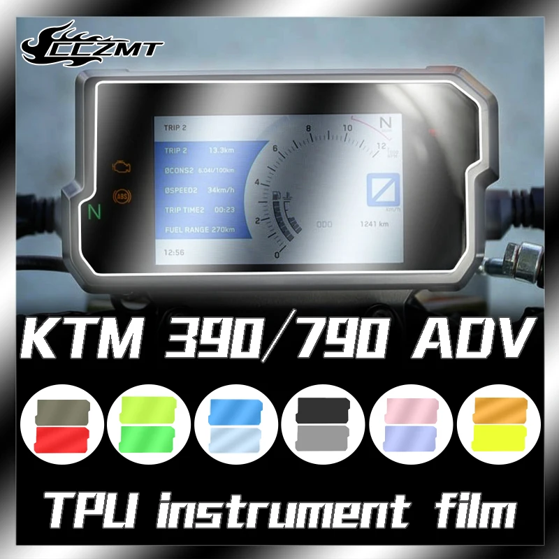 

For KTM 790ADV 390ADV Instrument Film TPU Protective Film Decorative Color Changing Lamp Film Anti scratch Sticker