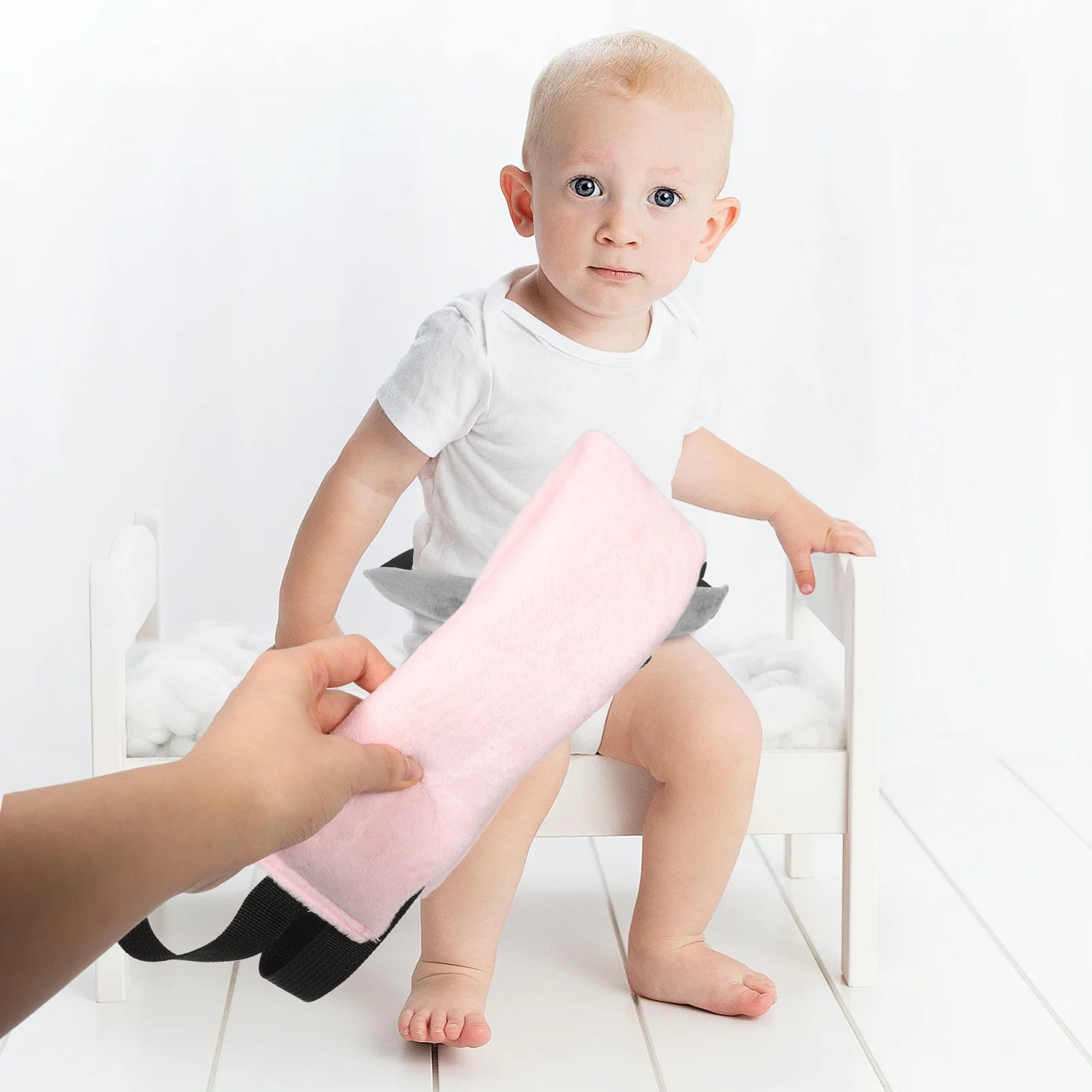 幼児用ハイチェアストラップ調節可能な綿ウエストベルト柔軟で快適な安全ハーネスベビー幼児ベルト幼児用椅子ストラップ