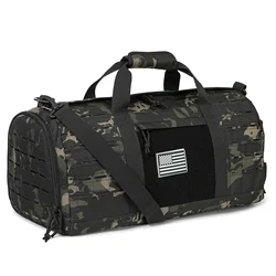 40L Sport Gym Bag Tactical Travel Duffel Bag For Men Fitness Duffel Bag Training Bag Basketball Weekender Bag Workout Deployment