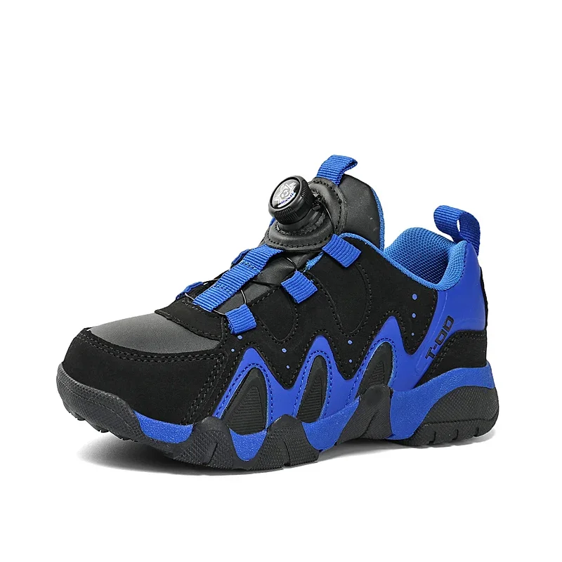 Zapatillas de deporte de cuero para niños, zapatos deportivos para caminar al aire libre, escuela, tenis para niños, moda de otoño