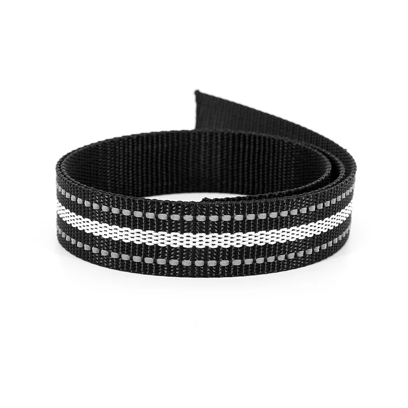 50 Yards 25mm Reflective Webbing 1 inch Black&White Polyester Tape For Bag Backpack Strap Dog Collar Accessories