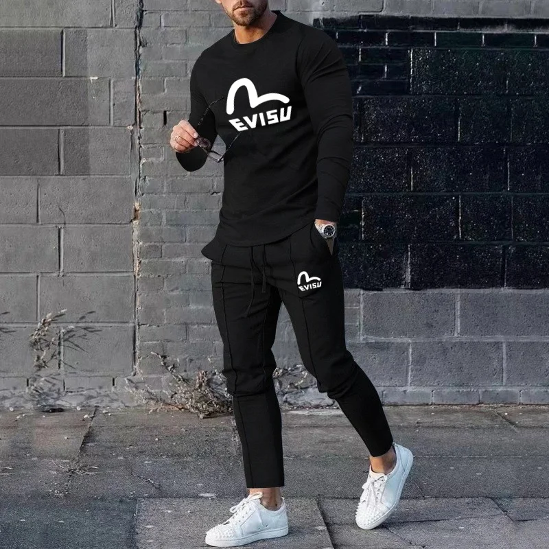 Men\'s Luxury Brand T-shirt Trousers Sportswear 3D Printed T-shirt Trousers Set 2 Pieces Street Wear Oversized Suit Sportswear