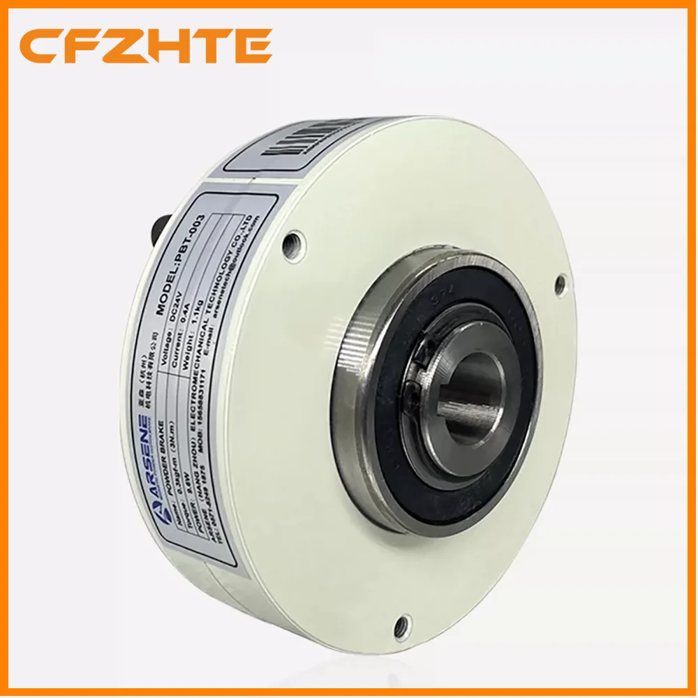 3-50Nm Simple Hollow Shaft Magnetic Powder Brake, Ultra-thin Type, Naturally Cooled, for Tension Control