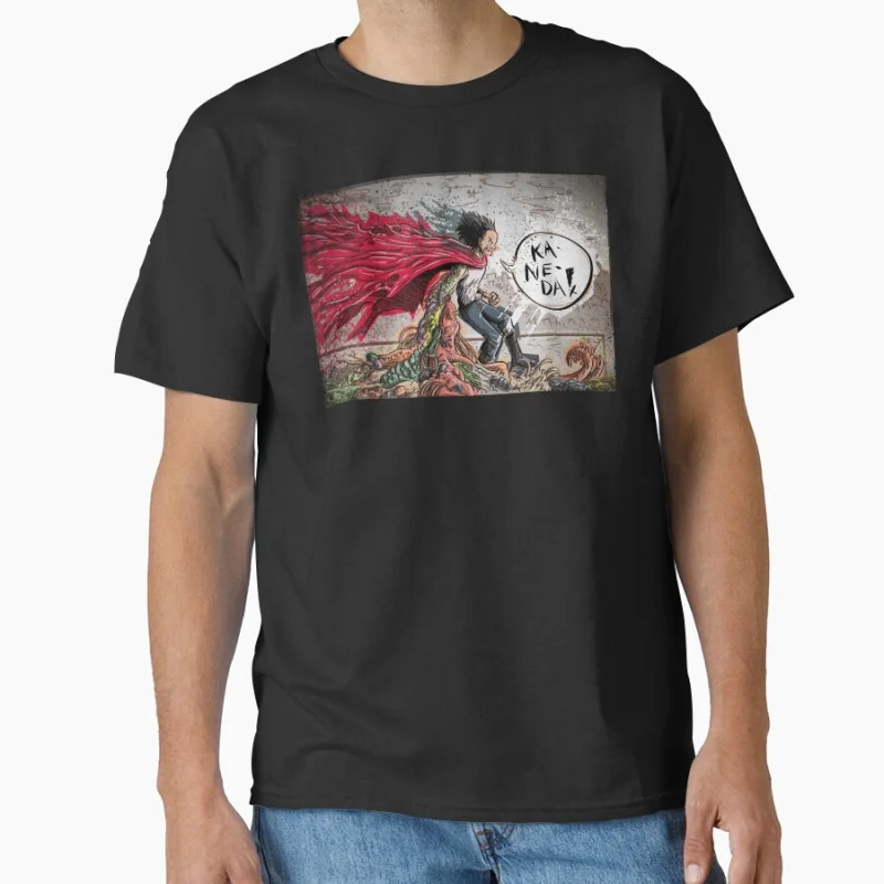 

Testuo from the movie Neo Tokyo Explosion Akira Cyberpunk Anime T shirt Large size Tops Manga Graphic Print Y2k Clothes cartoon